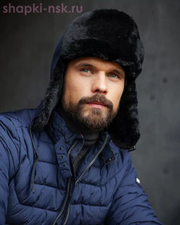 F 474 Ушанка мужская искуственный мех (60-61)