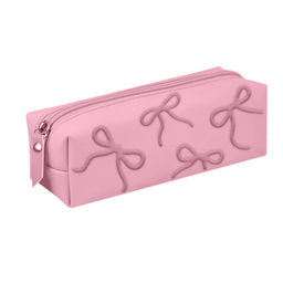 Пенал школьный Феникс+, арт.72118/ 24 БАНТИКИ (без наполнения, 19.5х5.5х6 см, искусственная кожа, мо