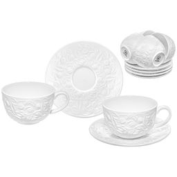 Чайный набор 12 пр. 300 мл 13*10*6,5 см "Тюльпаны", фарфор