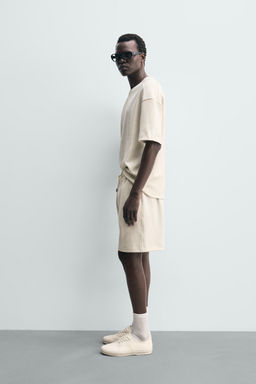 SUDADERA RELAXED FIT INTERLOCK / Blanco roto - Zara фото 4
