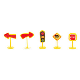 Парковка «Военная база», 1 машинка, 8 дорожных знаков, 31 деталь