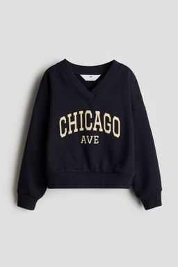 Sudadera con cuello de pico