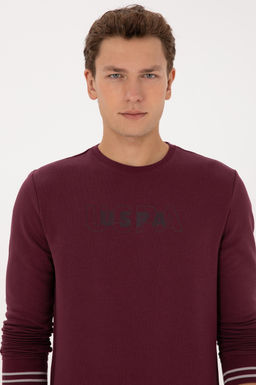 Erkek Bordo Sweatshirt