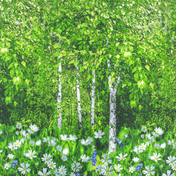 Постельное белье Белая березонька (поплин DE LUXE) 1,5 сп./Пододеяльник: 1 шт. - 215*145; Простыня: 1 шт. - 215*150; Наволочка: 2 шт. - 70*70; DE LUXE - Артпостель фото 3