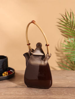 Чайник заварочный Флоренс, керамика, коричневый - Simaland фото 4