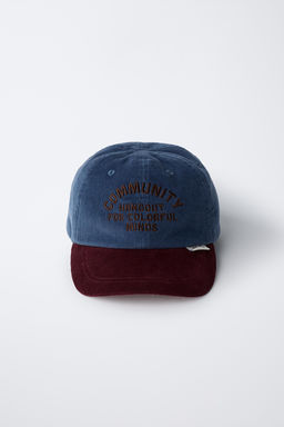 CONTRAST CORDUROY CAP