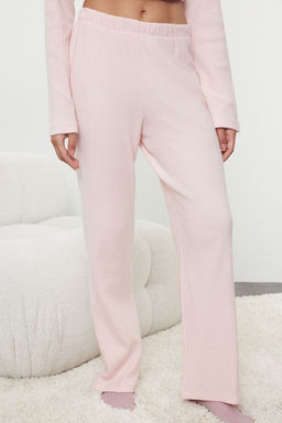 Trendyolmilla Pembe F?rcal? Soft Fitilli H?rka Orme Pijama Tak?m? THMAW25PT00074 фото 11