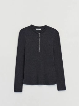 Джемпер на молнии из хлопка / Zarina