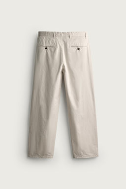 PANTAL?N CHINO STRAIGHT FIT PLIEGUES / Crudo - Zara фото 8