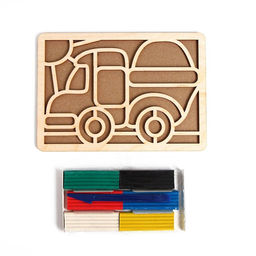 Пластилиновые картинки Машина - Лесная мастерская фото 3