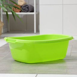 Таз хозяйственный овальный «Водолей», 11 л, пластик, салатовый