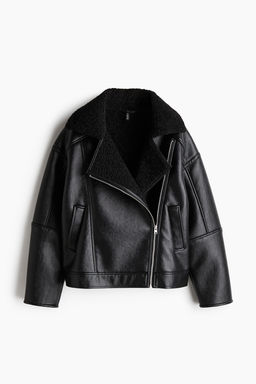 Cazadora biker con forro de borreguito - H&m фото 6