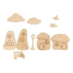 Заготовка для декорирования Mr. Carving ВД-1171 Набор Домики фанера 0.3 см