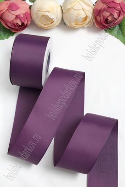 Лента репсовая 5 см*20 ярд "1 сорт" (SF-1350) вишневая пенка №171