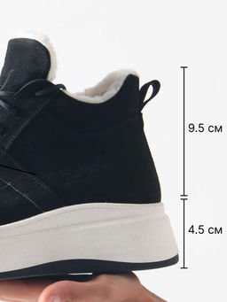 Ботинки 260.windyw. черный замш/Мех