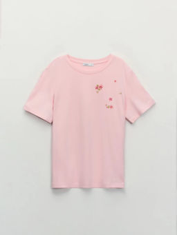 Футболка из хлопка с принтом / Zarina  фото 7