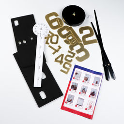 Часы настенные интерьерные «Паоли», 3D, наклейка, бесшумные, плавный ход, d=120 см