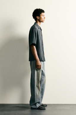 CAMISA RELAXED FIT RELIEVE / Azul - Zara фото 4