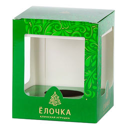 Елочная игрушка шар стеклянная Улыбка д7,5см, ручная художественная роспись, цвета микс, подарочная упаковка (Россия) - Домашняя мода фото 2