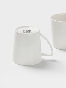 Кружки MagistroWhite Snow, набор 2 шт., 340 мл, фарфор, белые  фото 4