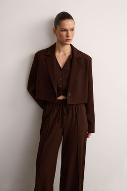 Брюки на кулиске из костюмной ткани - Mollis фото 2