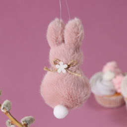 Мягкая игрушка Зайка на подвесе, 11 см, цвет МИКС - Simaland фото 3