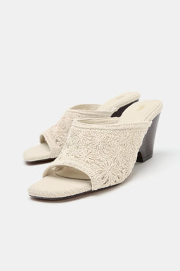 SANDALIA CU?A CROCHET / Blanco Crudo - Zara фото 2