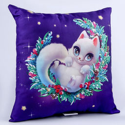 Подушка квадратная Котёнок - Mni mnu фото 3
