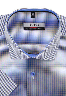 Сорочка мужская короткий рукав GREG 155/109/1105/Z/1p