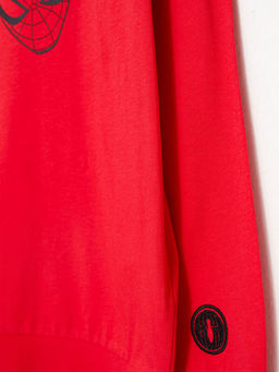 Bisiklet Yaka Spiderman Bask?l? Uzun Kollu Erkek ?ocuk Ti??rt - Waikiki фото 2