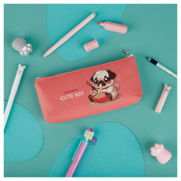 Пенал мягкий MESHU "Cute boy", 200*85*30 (MS_57808) иск. кожа