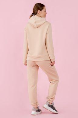 Брюки трикотажные хлопковые бежевые - Odis фото 7