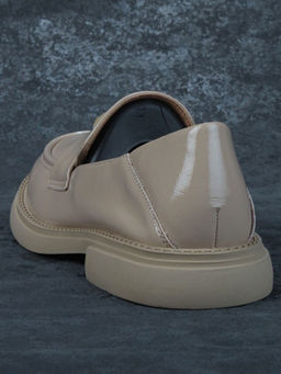 06-PDAG72-2 DK. BEIGE Туфли женские (натуральная кожа)