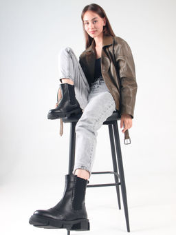 Челси 360.P.21074bl. Черный макс/Байка