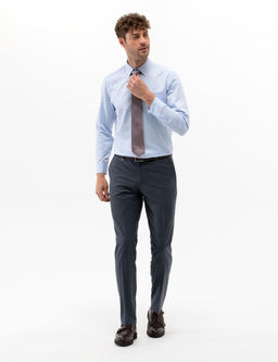A__k Mavi Regular Fit Uzun Kollu Klasik G_mlek