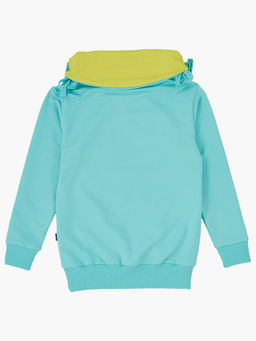 Толстовка с принтом для девочки UD 0483 бирюза - Mini maxi фото 4