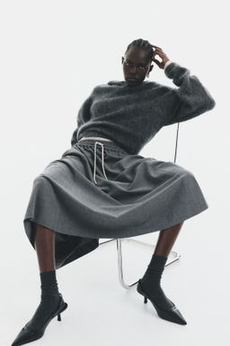 Falda midi con cord?n de ajuste - H&m фото 2