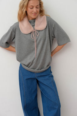 Воротник из итальянского экомеха