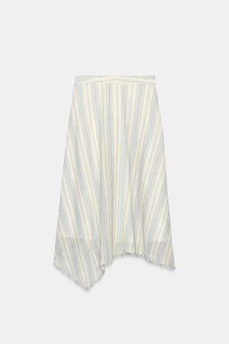 FALDA MIDI ASIM?TRICA / Crudo / Marino - Zara фото 8