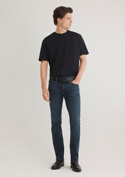 Marcus Lux Black Puslu Koyu Mavi Jean Pantolon  фото 3