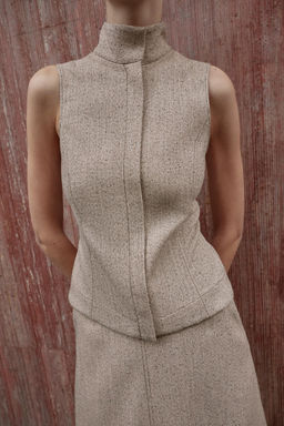 SLEEVELESS HIGH NECK TOP - Zara фото 4