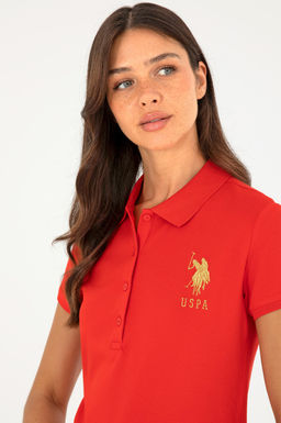 Женская красная базовая футболка Неожиданная скидка в корзине - U.s. polo assn фото 9
