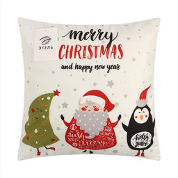 Наволочка декоративная новогодняя «Этель. Christmas» 40×40 см