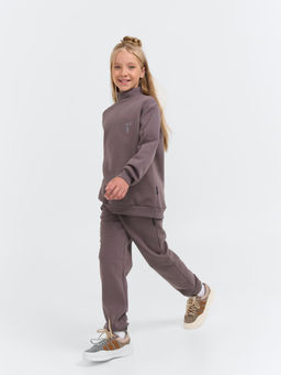 Свитшот Темный шоколад утепленный 7+ - Bungly фото 6