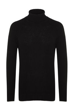 Trendyolmilla Man Ekru Slim Fit Yunlu Bal?kc? Yaka Reglan Kol Basic Triko Kazak TMNAW21KZ0404  фото 6