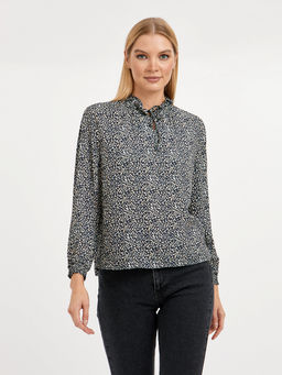 рубашка женская из вискозы с принтом