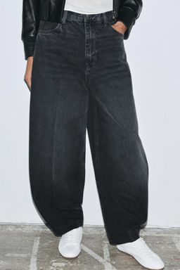 ZW COLLECTION HIGH-WAIST TAPERED JEANS - Zara фото 2