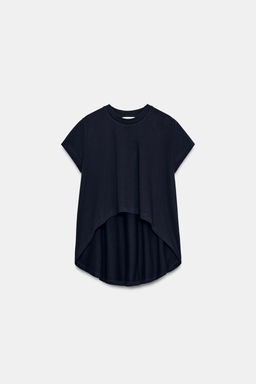 CAMISETA ASIM?TRICA ALGOD?N / Marino - Zara фото 5