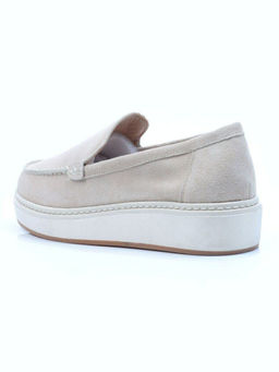 03-5060-5 BEIGE Лоферы женские (натуральная замша)