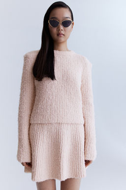 Falda acampanada en punto efecto pelo - H&m фото 3